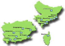 Carte établissements